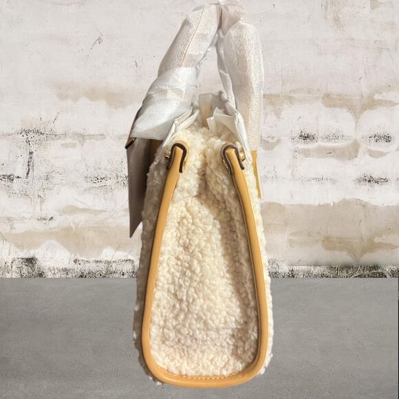 Michael Kors NWT Mirella Small Faux Shearling Crossbody Bag - Picture 6 of 8